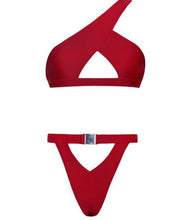 Load image into Gallery viewer, Hydra Red Two Piece Swim Suit
