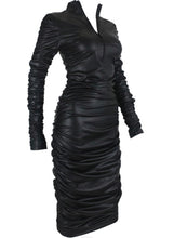 Load image into Gallery viewer, Body-ody Vegan Leather Dress

