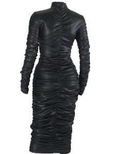 Body-ody Vegan Leather Dress