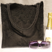 Load image into Gallery viewer, Gwendolyn Lace Tote (Black)
